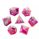 Handmade Sharp Edge Resin RPG Dice Portable Sturdy Polyhedron for sale