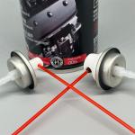 Compact WD-40 Lubricant Valve for Automotive Maintenance with Quick-Connect Fittings