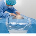 Medical Disposable Sterilized Surgical Drape SMS EOS Craniotomy Drape for sale