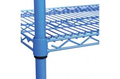 China Chrome Plated 4 Layer Stainless Steel Wire Shelf Adjustable For Kitchen supplier