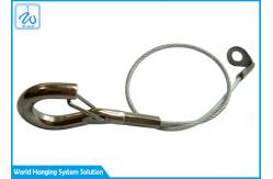China Customized Design Stainless Steel Wire Rope Fittings 1.5mm Safety Rope With Hook supplier