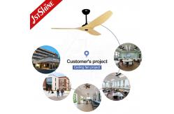 China Remote Control 220v 3 Blade Ceiling Fan With Led Light 6 Speed supplier