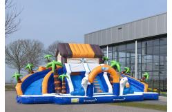China Commerial Outdoor Inflatable Water Slides Waterproof For school supplier
