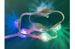 China 50mm Ip67 LED Point Light , Pixel Rgb Light With Diamond PC Cover supplier