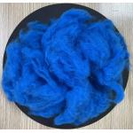 Recycled Polyester Staple Fiber 4.5D 51mm Peacock Blue for sale