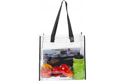 China Lager Capacity Professional Transparent Bag Lightweight Clear Durable Soft Pvc Tote Bag supplier