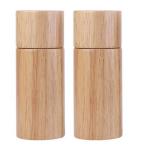 Household Spice Storage Containers Gadget Rubber Wood Pepper Grinder for sale