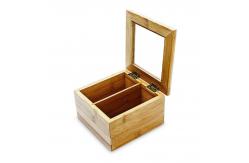 China customized bamboo wooden tea chest boxes tea storage container supplier