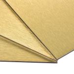 Silver 1220mm Brushed Aluminum Composite Panel Scratch Resistant for sale