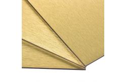 China Silver 1220mm Brushed Aluminum Composite Panel Scratch Resistant supplier