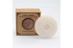 China Comfortable Reusable Konjac Round Face Sponge Biodegradable Makeup Remover supplier