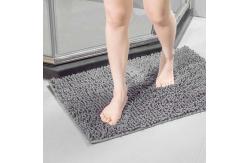 China Non Slip Washable Chenille Bath Mat Rectangular Shape supplier