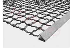 China High Manganese Steel Wire Woven Mesh Screen Square Media For Separating Stones supplier