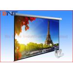 White Roll Up Remote Projection Projector Screen Wall Mount 135 Inch 4 3 for sale