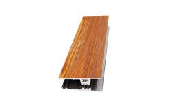 China Customized Shape 6m Wood Grain Aluminium Profiles supplier