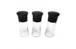 China Round Glass Spice Black 2 In 1 148.9g 100ml Pepper Salt Mill supplier