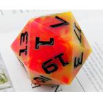 Single 20 Sided Glowing Resin Game Dice DND COC TRPG