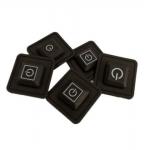 Laser Engraved Backlit Silicone Keypad Buttons 90 Shore A