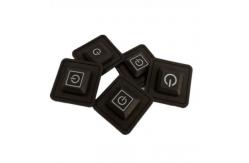 China Laser Engraved Backlit Silicone Keypad Buttons 90 Shore A supplier