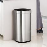 Household SS Rectangle Open Top Garbage Can Without Lid 8L 12L 20L 30L