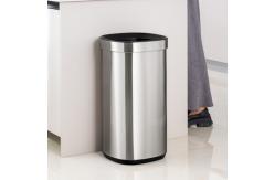 China Household SS Rectangle Open Top Garbage Can Without Lid 8L 12L 20L 30L supplier