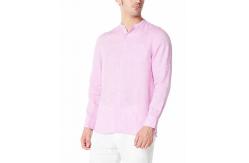 China Xs-Xxxl Custom Men'S 100 Percent Linen Shirts Solid Color Casual Style supplier