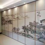 Acoustic Material System Operable Sliding Partitions Walls For Hotel Decorative for sale