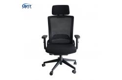 China Modern High Back Executive Chair Ergonomic Mesh Office Chair With Headrest supplier