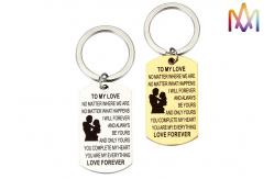 China Multicolor Hypoallergenic SUS304 Custom Shaped Keychains supplier