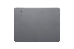 China Personalized Qi 10W Mouse Pad Wireless Charger PU Leather Mat supplier