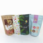 3.5oz flower aluminum foil stand up zipper bag digital printing mylar dessert Matcha powder packaging bags pouch for sale