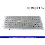86 Keys Stainless Steel Panel Mount Keyboard With 12 Function Keys for sale