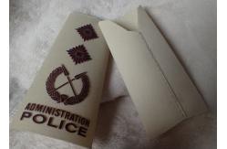 China High Density Screen Printed Clothing Labels Police Shoulder Patches supplier