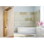 Gold Painting ROVATE Thermostatic Shower Panel Brushed Surface Finishing for sale