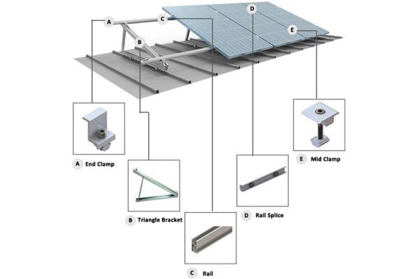 Steel Pv Carport Solar Mounting System Sus304 Solar Panel Mounting Structure