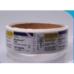 Waterproof Hot Roll 10ml Vial Labels , Private Custom Adhesive Labels Sticker for sale