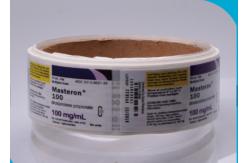 China Waterproof Hot Roll 10ml Vial Labels , Private Custom Adhesive Labels Sticker supplier