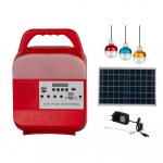 940540900 9W 3PCS Bulbs Solar Home Lighting System With FM Radio for sale
