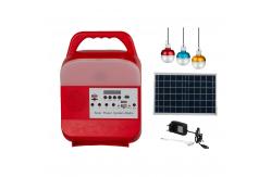 China 940540900 9W 3PCS Bulbs Solar Home Lighting System With FM Radio supplier