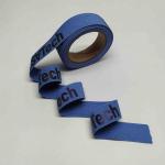 Elastic Reflective Webbing Material Blue Cotton Canvas Recycled For Bag Strap for sale
