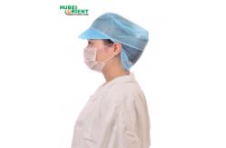 China ISO13485 Nonwoven Disposable Snood Caps With Peak supplier