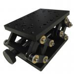 55mm Travel Aluminum Alloy Scissor Jack Table Black Anodized for sale