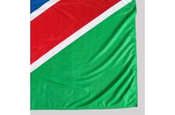 China 3x5' Namibia National Flag Knitted Polyester Rope And Swiss Buckle Customized supplier