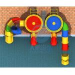 Children Playground Water Slide Outdoor LLDPE Plastic Commercial Pool Slides for sale