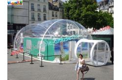 China Large Advertising Inflatable Party Tent , Transparent Airtight Tent supplier