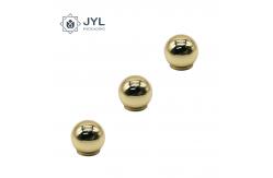 China Ball Shaped Aluminum Perfume Caps Heavy Duty Caps With Engraved Text supplier