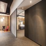 85 mm Commercial Folding Partition Walls Melamine Board Door Material for sale
