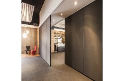 China 85 mm Commercial Folding Partition Walls Melamine Board Door Material supplier