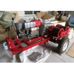 Double Capstan Drum Winch 5 Tons With Trailer Match Honda / Yamaha Gasoline Engine for sale