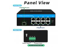China 8 Port Gigabit Switch Industrial Ethernet Switch IP40 OEM Factory supplier